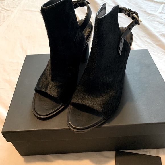 Rag and Bone New York Black Wyatt Sandal size 37.5 worn once - Picture 5 of 5